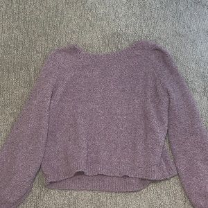 M super cute fluffy purple sweater